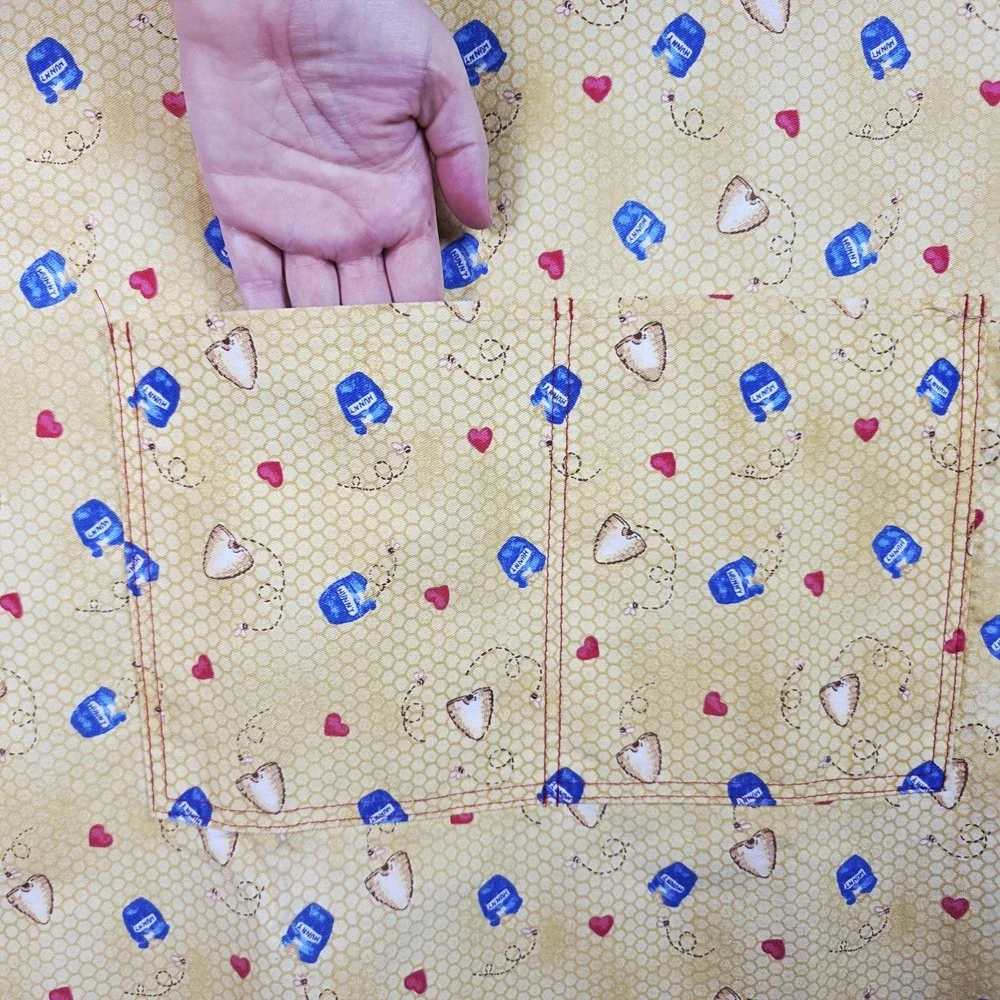 Vintage Winnie the Pooh Cooking‎ Apron Tigger  Piglet Yellow 1990s 100% Cotton
